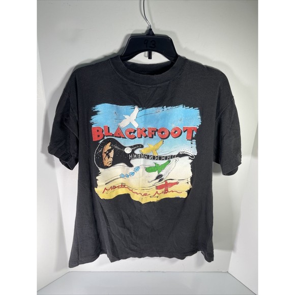 Vintage Blackfoot Medicine Man Concert Tour T-Shirt 92-93 Single Stitch … - Picture 1 of 9